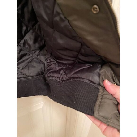 Pull & Bear Men's Olive Green‎ Bomber Jacket Size M - Picture 6 of 11
